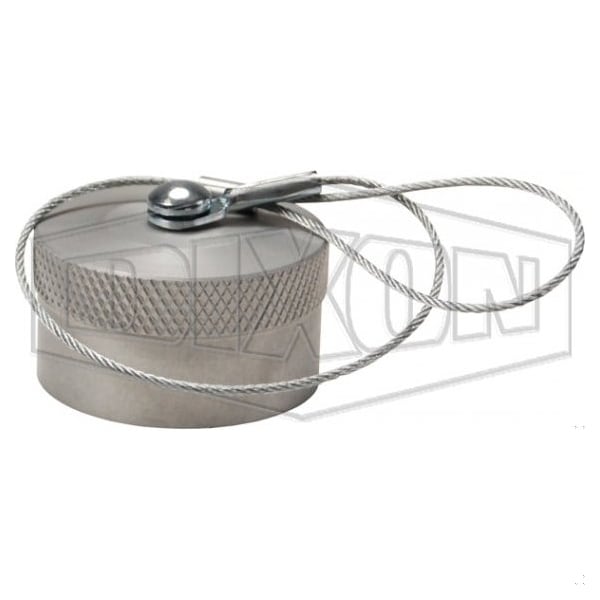 Dixon WS Series Wing Style Interchange Quick Connect Dust Cap, 1-1/2 in Nominal, Aluminum, Domestic WS12DC-A - main